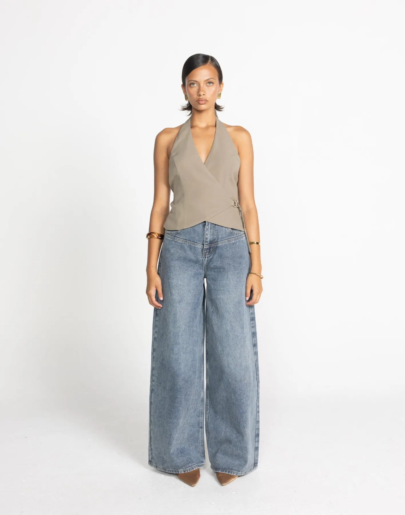 Malika Top (Stone)*CHARCOAL Fashion