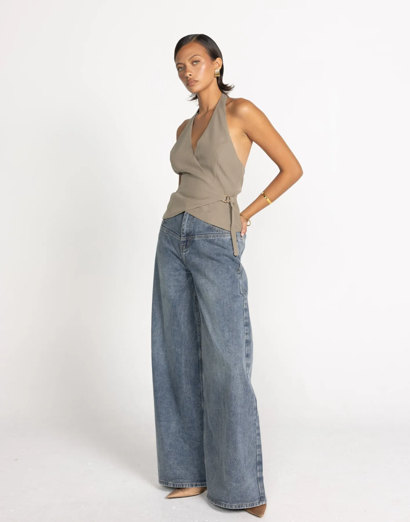 Malika Top (Stone)*CHARCOAL Fashion