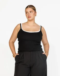 Malina Cami Top (Black)*CHARCOAL Best