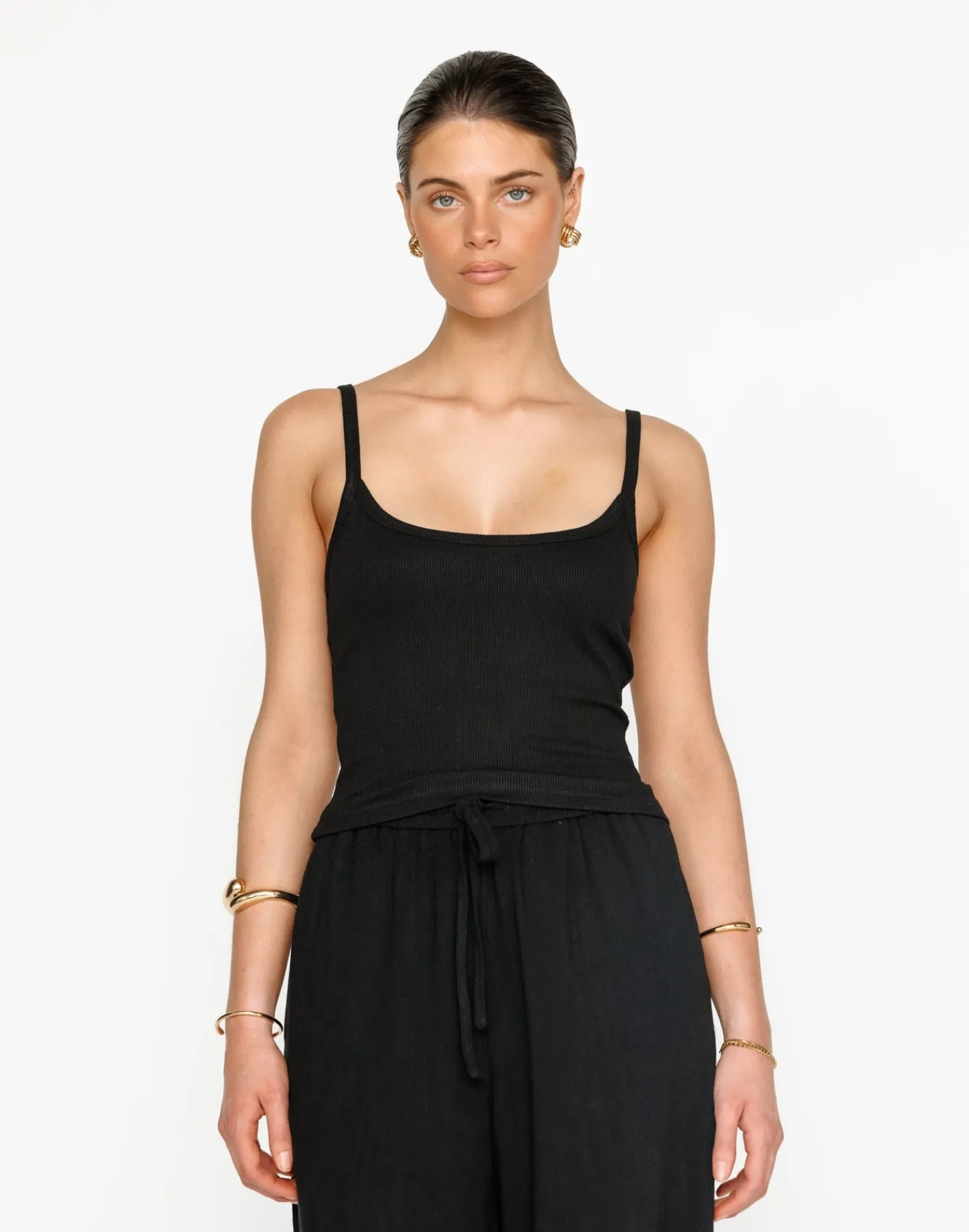 Malina Cami Top (Black)*CHARCOAL Best
