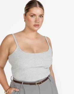 Malina Cami Top (Grey Marle)*CHARCOAL Best