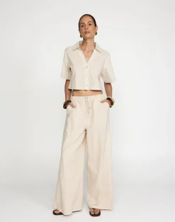 Maria Pants (Oatmeal)*CHARCOAL Hot