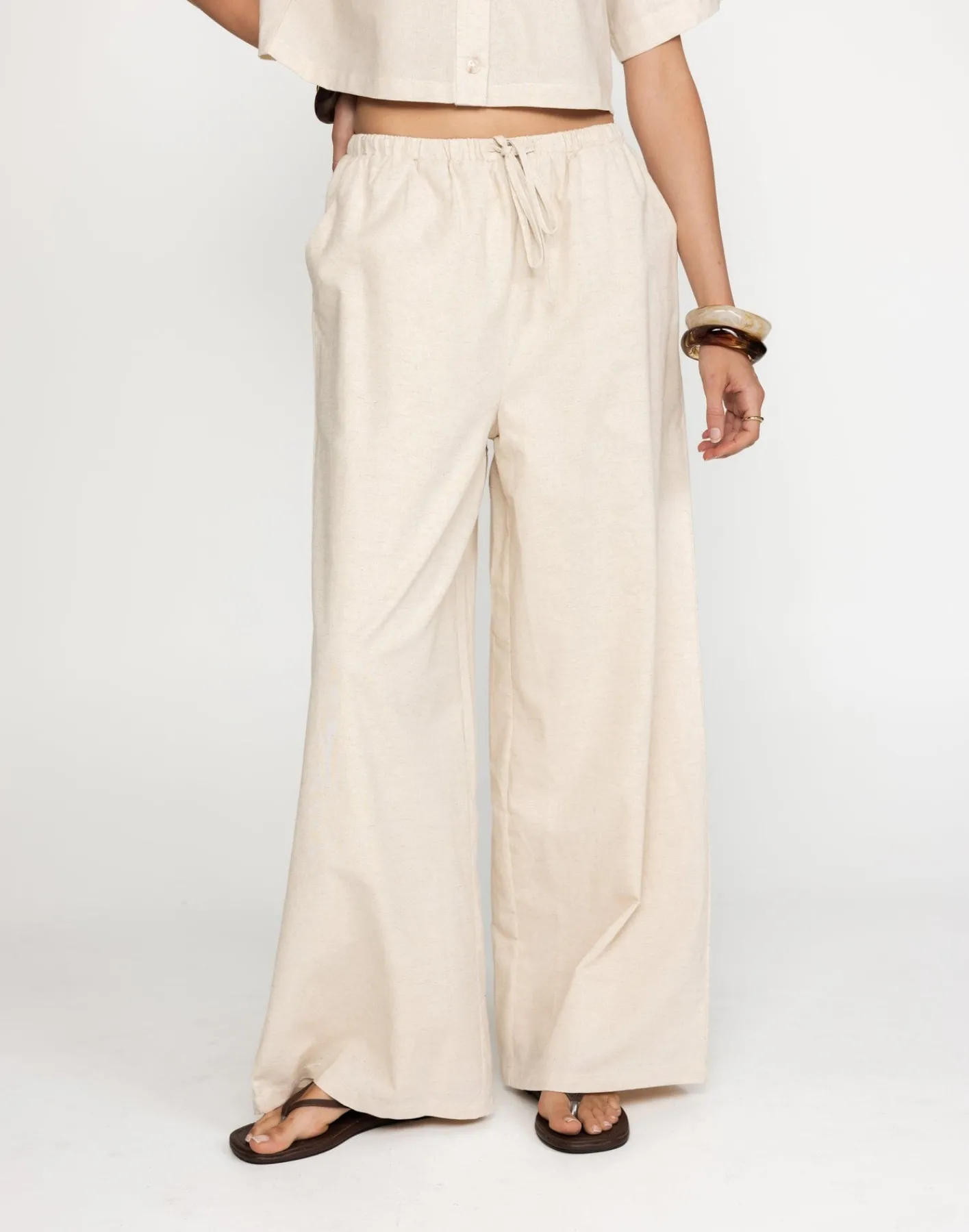 Maria Pants (Oatmeal)*CHARCOAL Hot