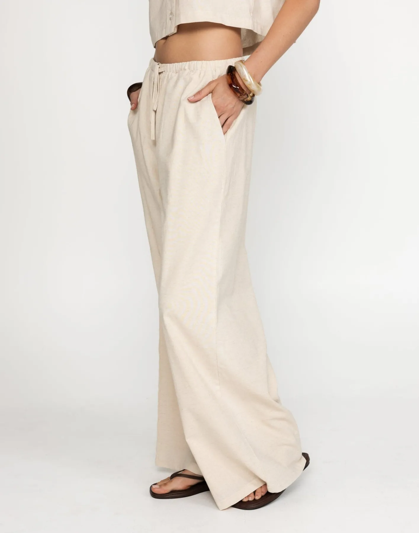 Maria Pants (Oatmeal)*CHARCOAL Hot