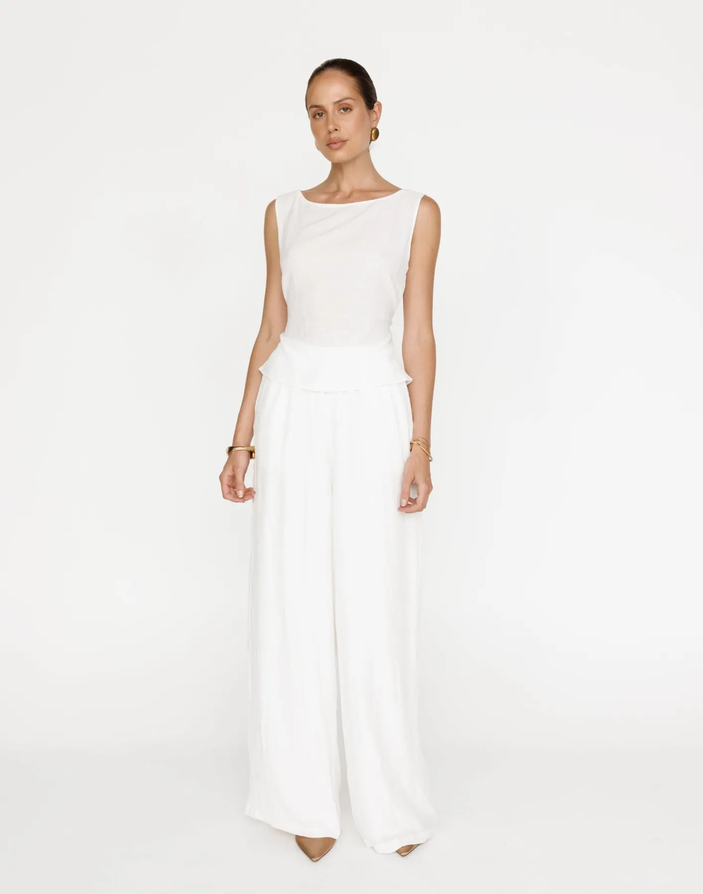 Mariam Top (White)*CHARCOAL Best