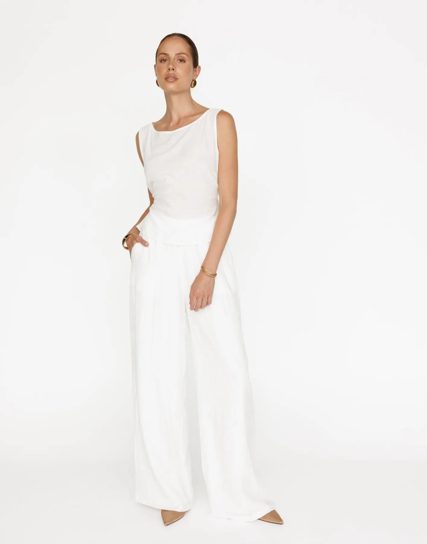 Mariam Top (White)*CHARCOAL Best