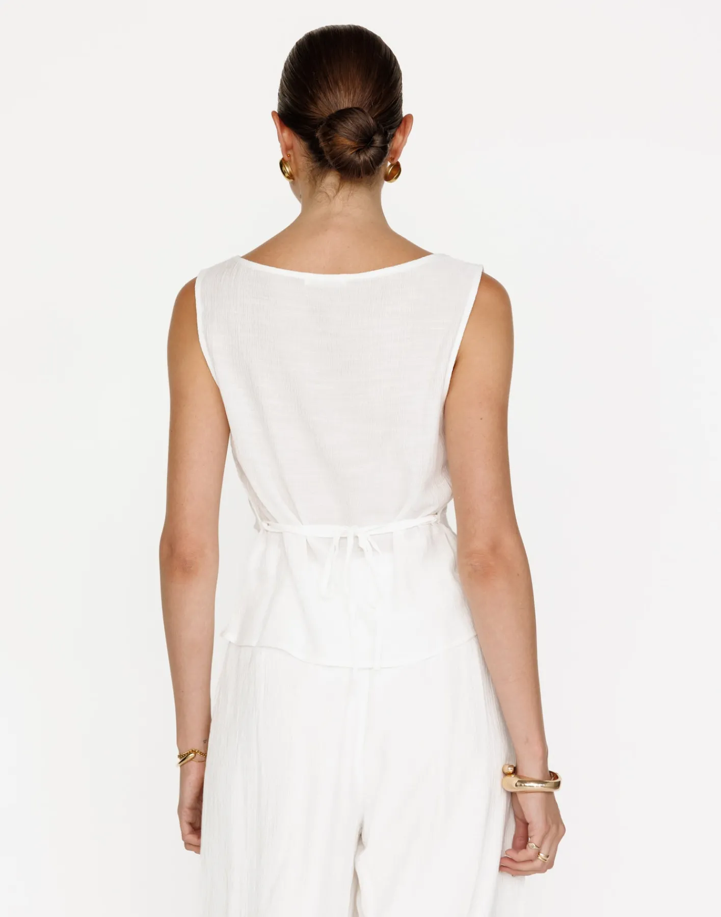 Mariam Top (White)*CHARCOAL Best