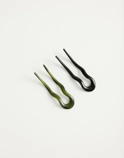 Marie Hair Pin (Moss)*CHARCOAL Hot