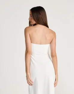Mariza Maxi Dress (White)*CHARCOAL Sale
