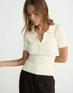 Michiko Top (Oat)*CHARCOAL CLOTHING Sale