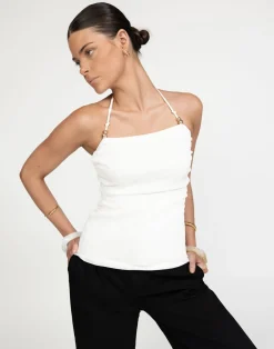 Miguel Top (White)*CHARCOAL Fashion