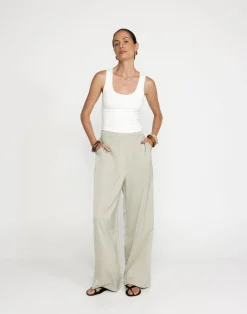 Mikayla Pants (Sage)*CHARCOAL Outlet