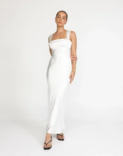 Mimosa Maxi Dress (White)*CHARCOAL Online