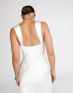 Mimosa Maxi Dress (White)*CHARCOAL Online