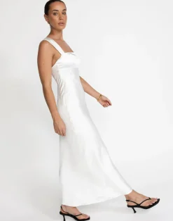 Mimosa Maxi Dress (White)*CHARCOAL Online