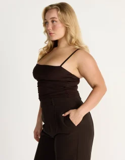 Mira Top (Chocolate)*CHARCOAL CLOTHING Sale