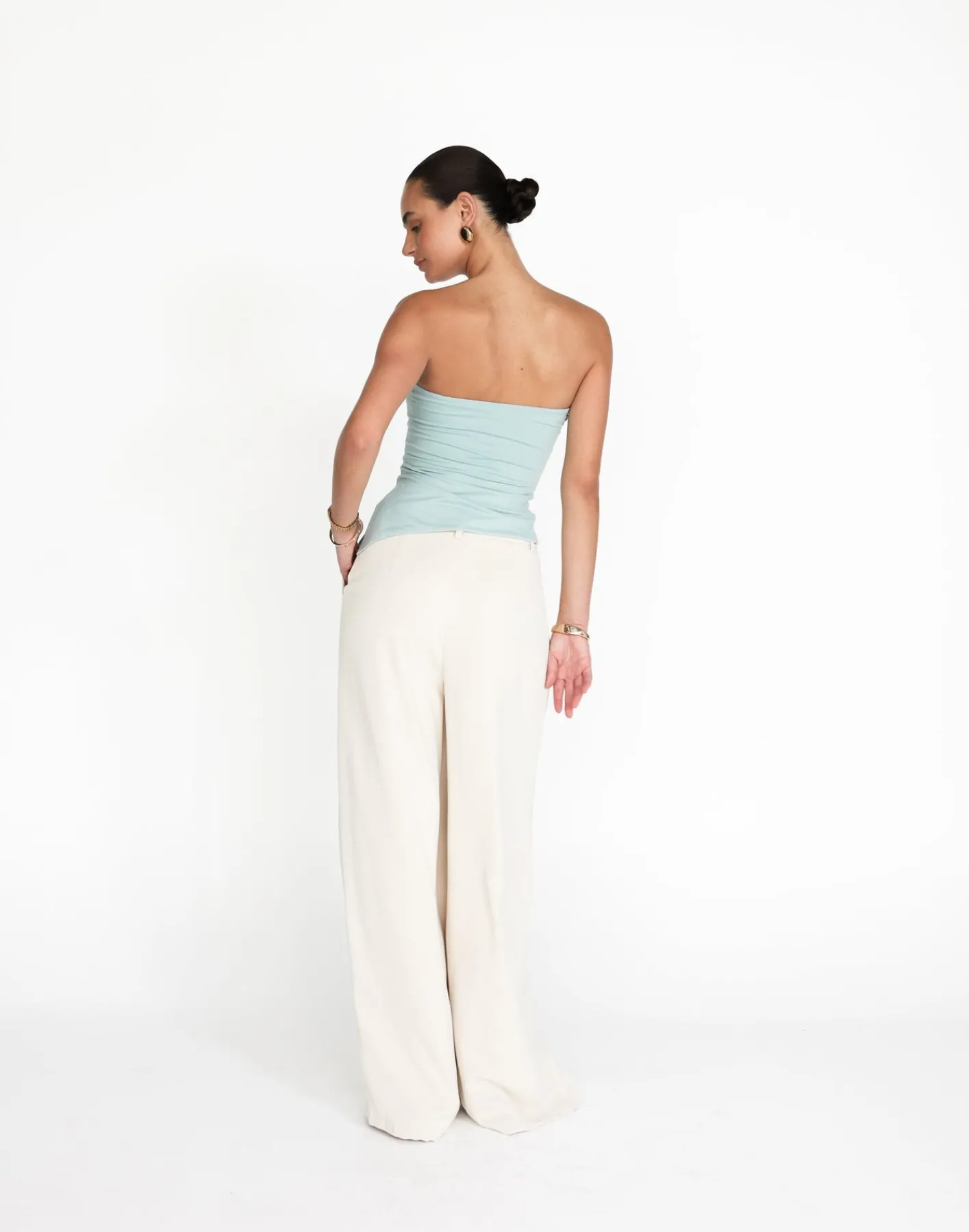 Monique Strapless Top (Azure)*CHARCOAL Best