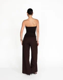 Monique Strapless Top (Chocolate)*CHARCOAL Fashion