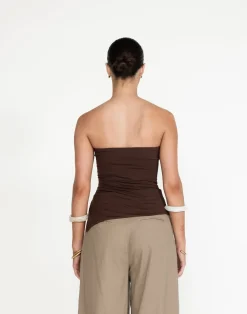 Monique Strapless Top (Cocoa)*CHARCOAL Discount