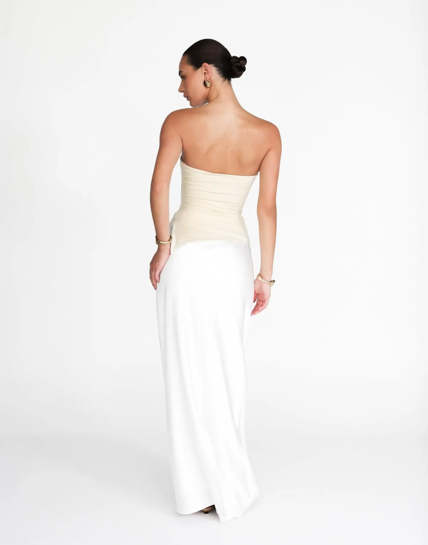 Monique Strapless Top (Oat)*CHARCOAL Discount