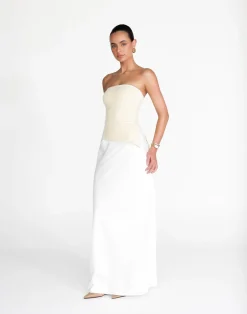 Monique Strapless Top (Oat)*CHARCOAL Discount