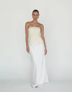 Monique Strapless Top (Oat)*CHARCOAL Discount