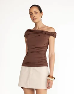 Nachi Top (Brown)*CHARCOAL CLOTHING Clearance