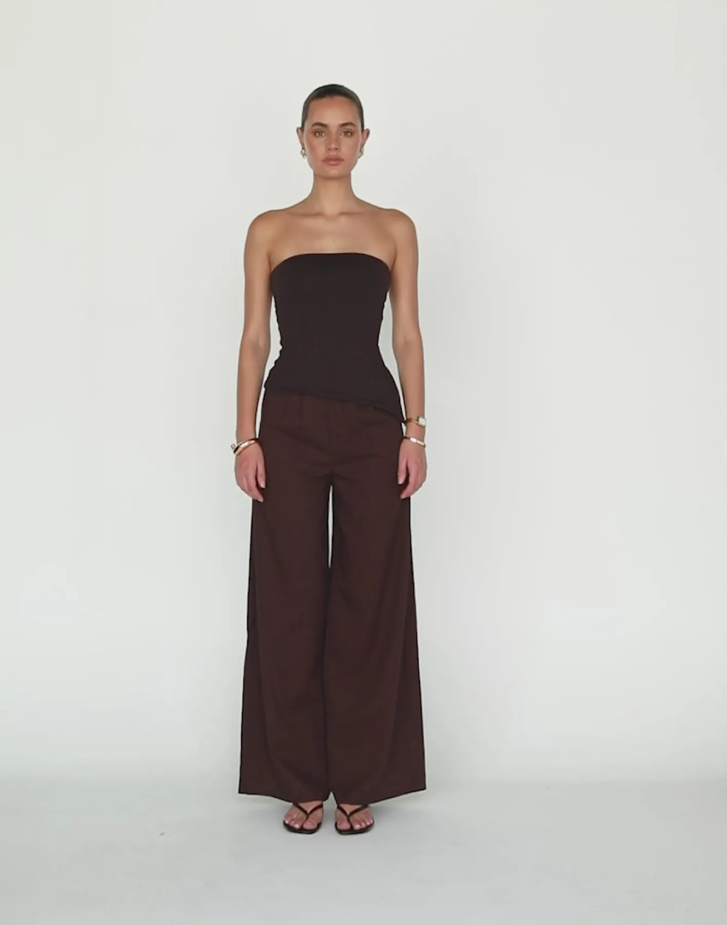 Nadia Pants (Chocolate)*CHARCOAL Sale