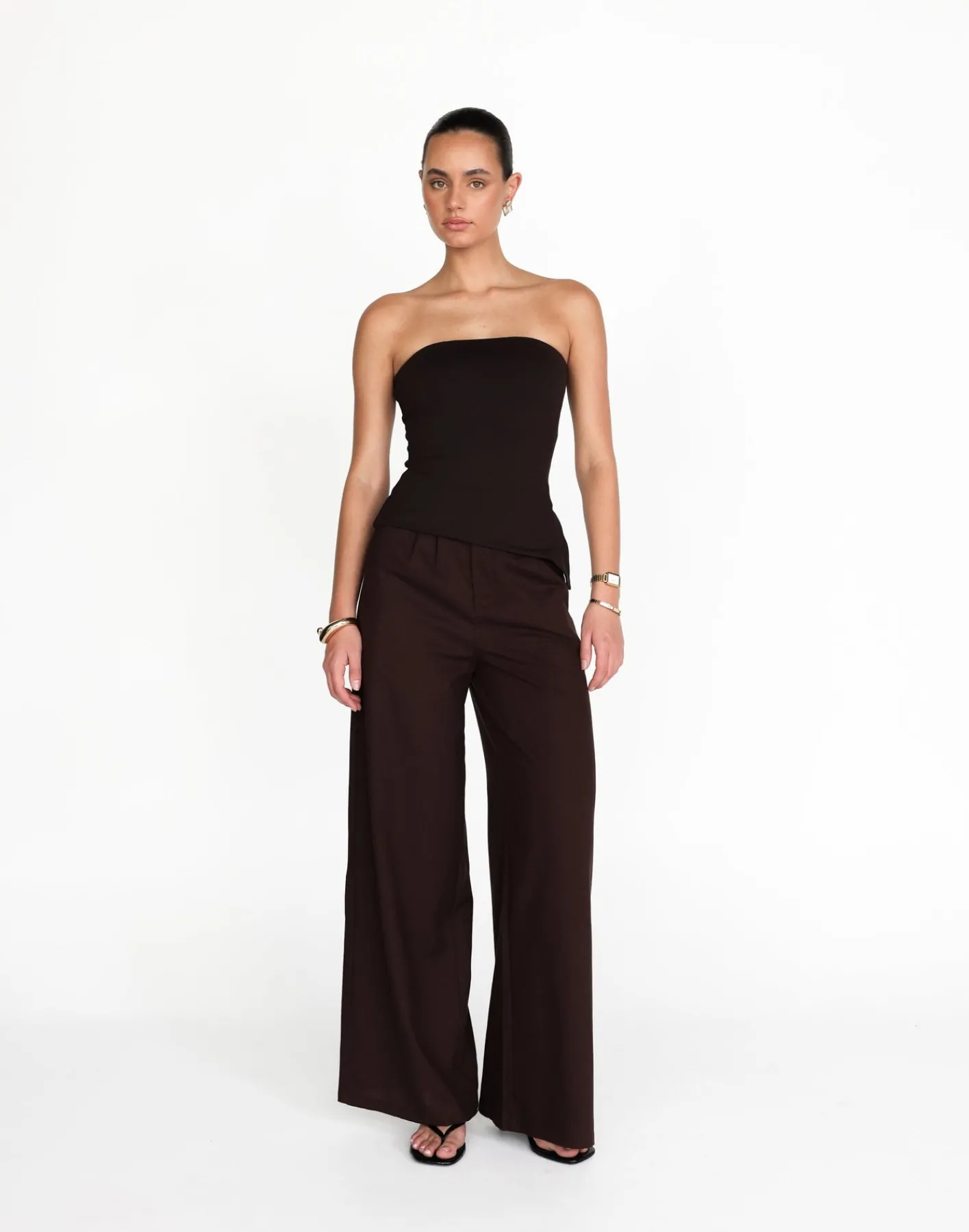 Nadia Pants (Chocolate)*CHARCOAL Sale