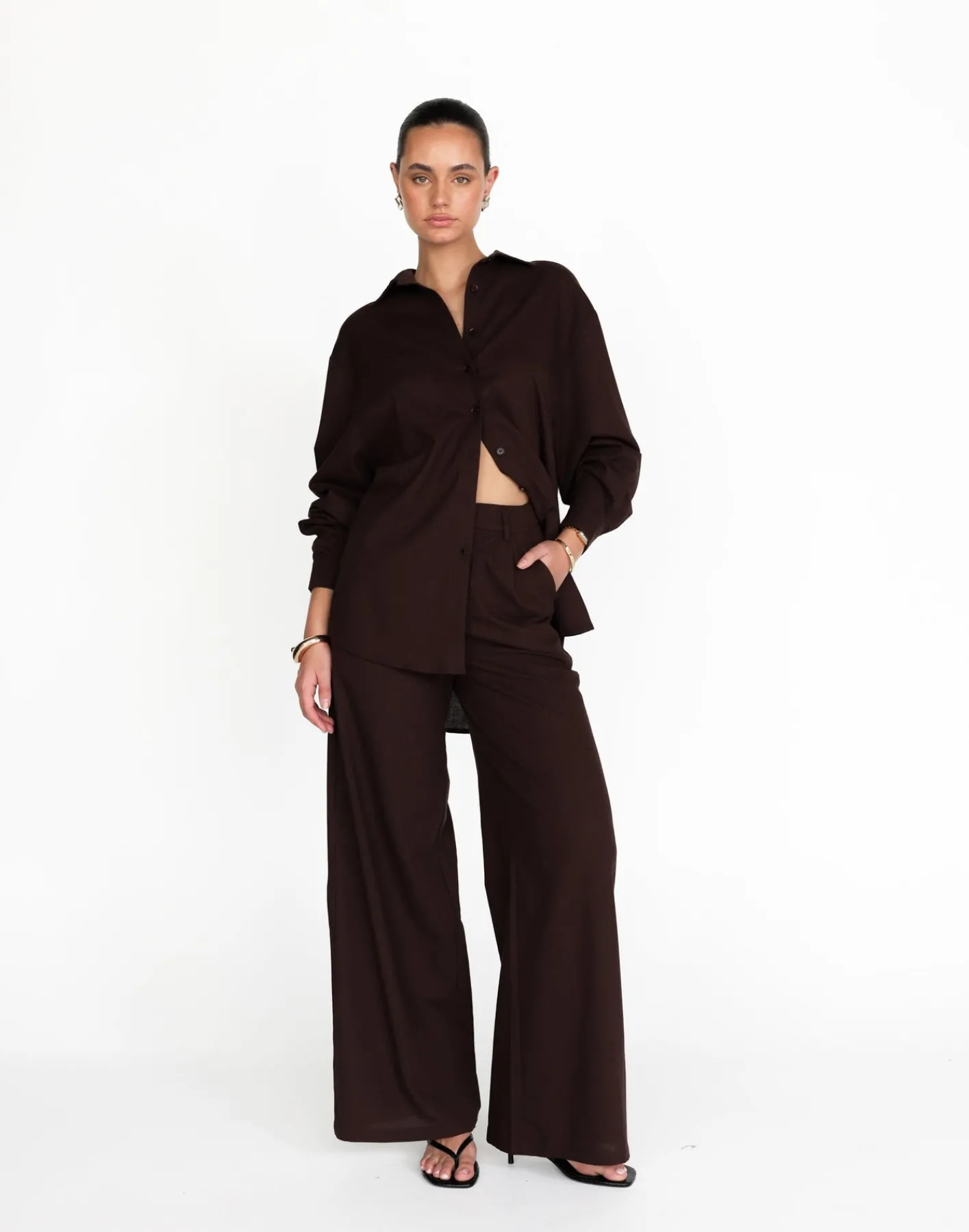 Nadia Pants (Chocolate)*CHARCOAL Sale