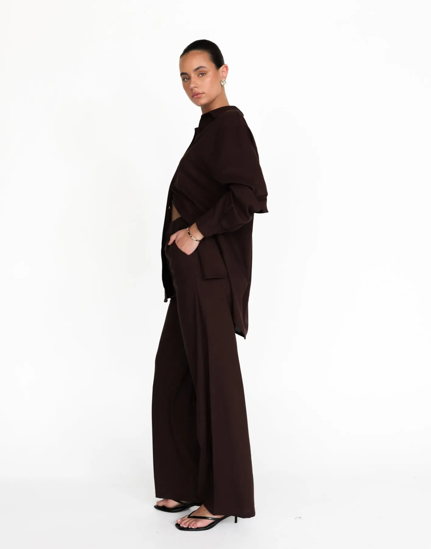 Nadia Pants (Chocolate)*CHARCOAL Sale