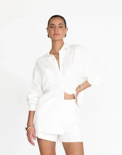 Nadia Shirt (White)*CHARCOAL Discount