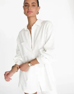 Nadia Shirt (White)*CHARCOAL Discount