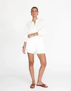 Nadia Shirt (White)*CHARCOAL Discount