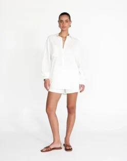 Nadia Shirt (White)*CHARCOAL Discount