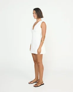 Nautical Mini Dress (White)*CHARCOAL CLOTHING New