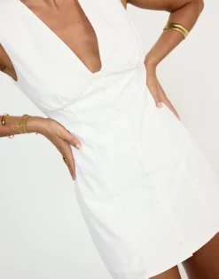 Nautical Mini Dress (White)*CHARCOAL CLOTHING New
