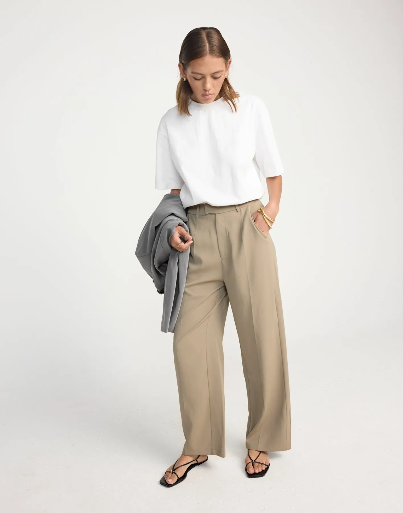 Neva Pants (Mushroom) - Petite*CHARCOAL CLOTHING New
