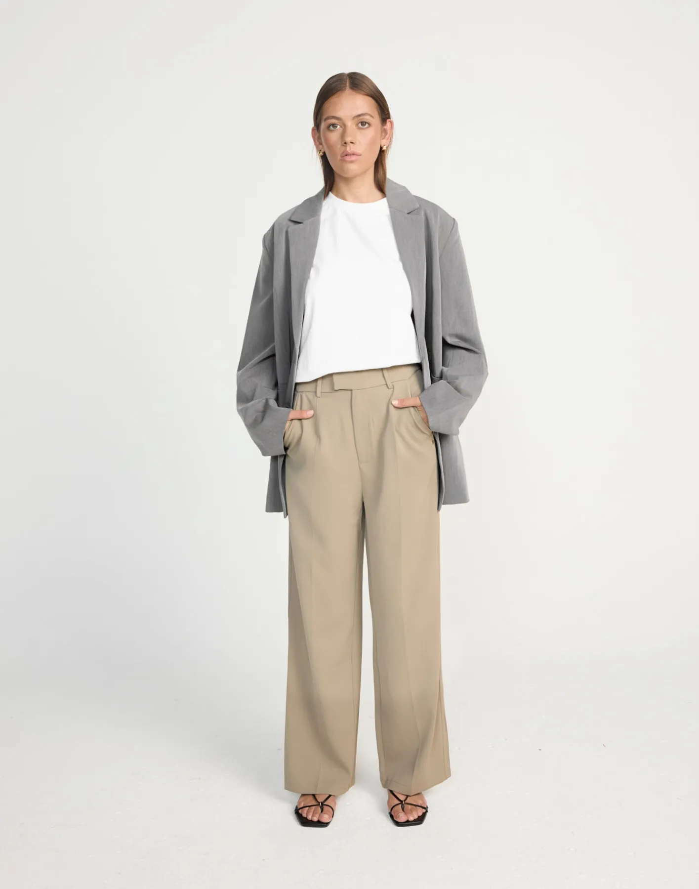 Neva Pants (Mushroom) - Petite*CHARCOAL CLOTHING New