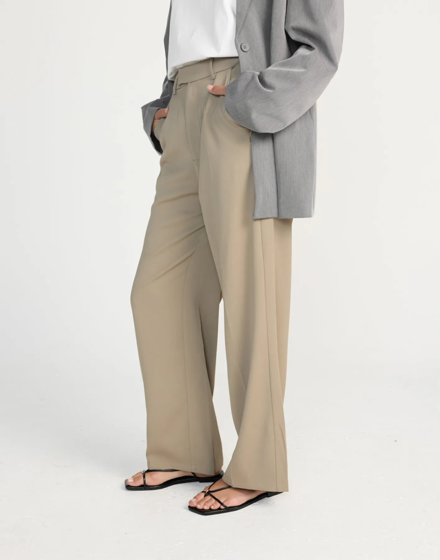 Neva Pants (Mushroom) - Petite*CHARCOAL CLOTHING New