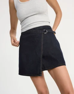 Nicholas Denim Mini Skirt (Indigo)*CHARCOAL CLOTHING New