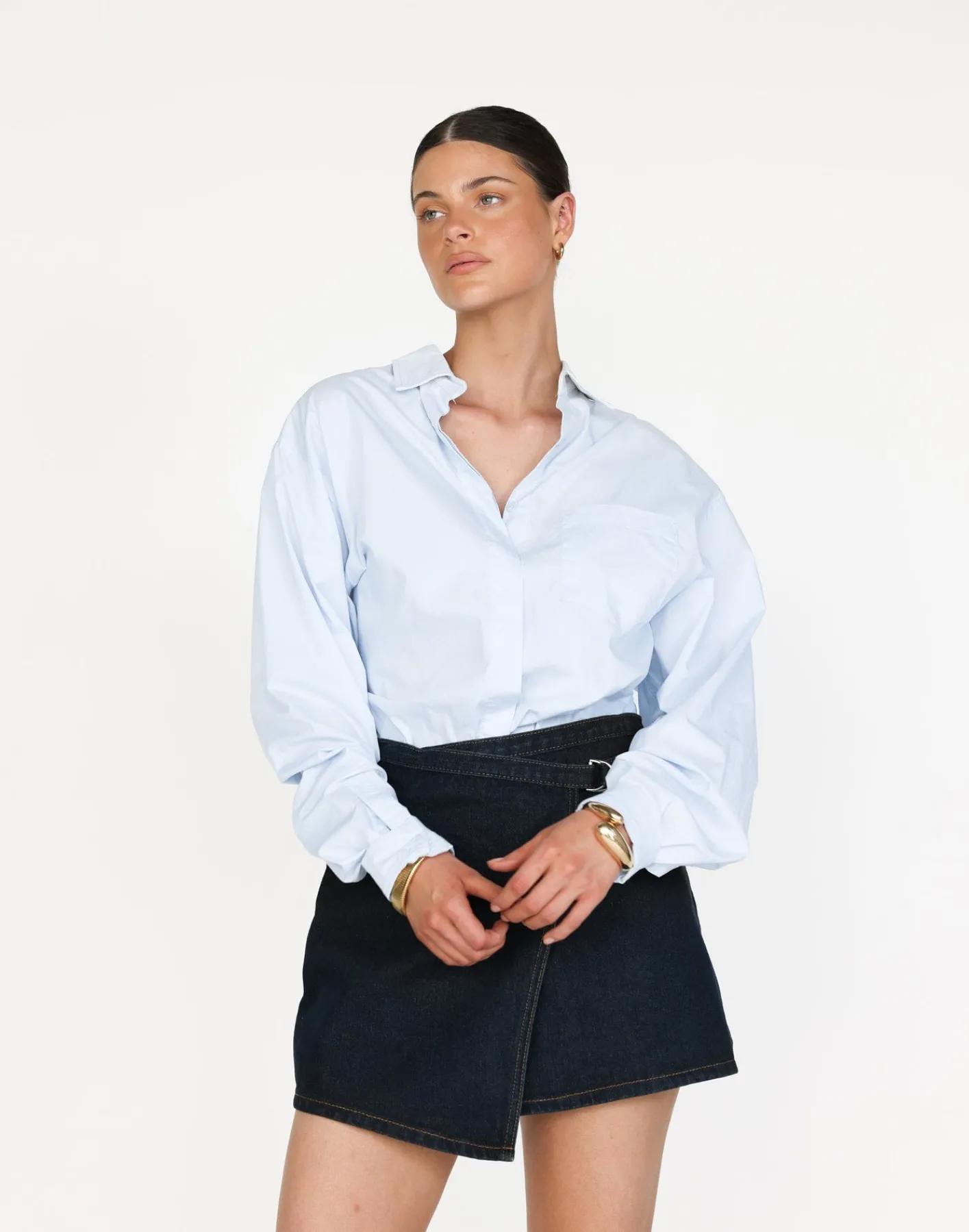Nicholas Denim Mini Skirt (Indigo)*CHARCOAL CLOTHING New