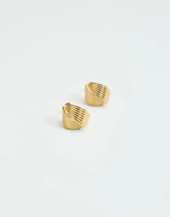 Niki Earrings (Gold)*CHARCOAL Hot