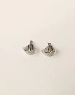 Niki Earrings (Silver)*CHARCOAL Best