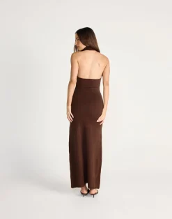 Ninette Maxi Dress (Chocolate)*CHARCOAL CLOTHING Online