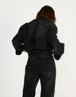 Nolan Denim Shirt (Black Faded)*CHARCOAL CLOTHING Fashion