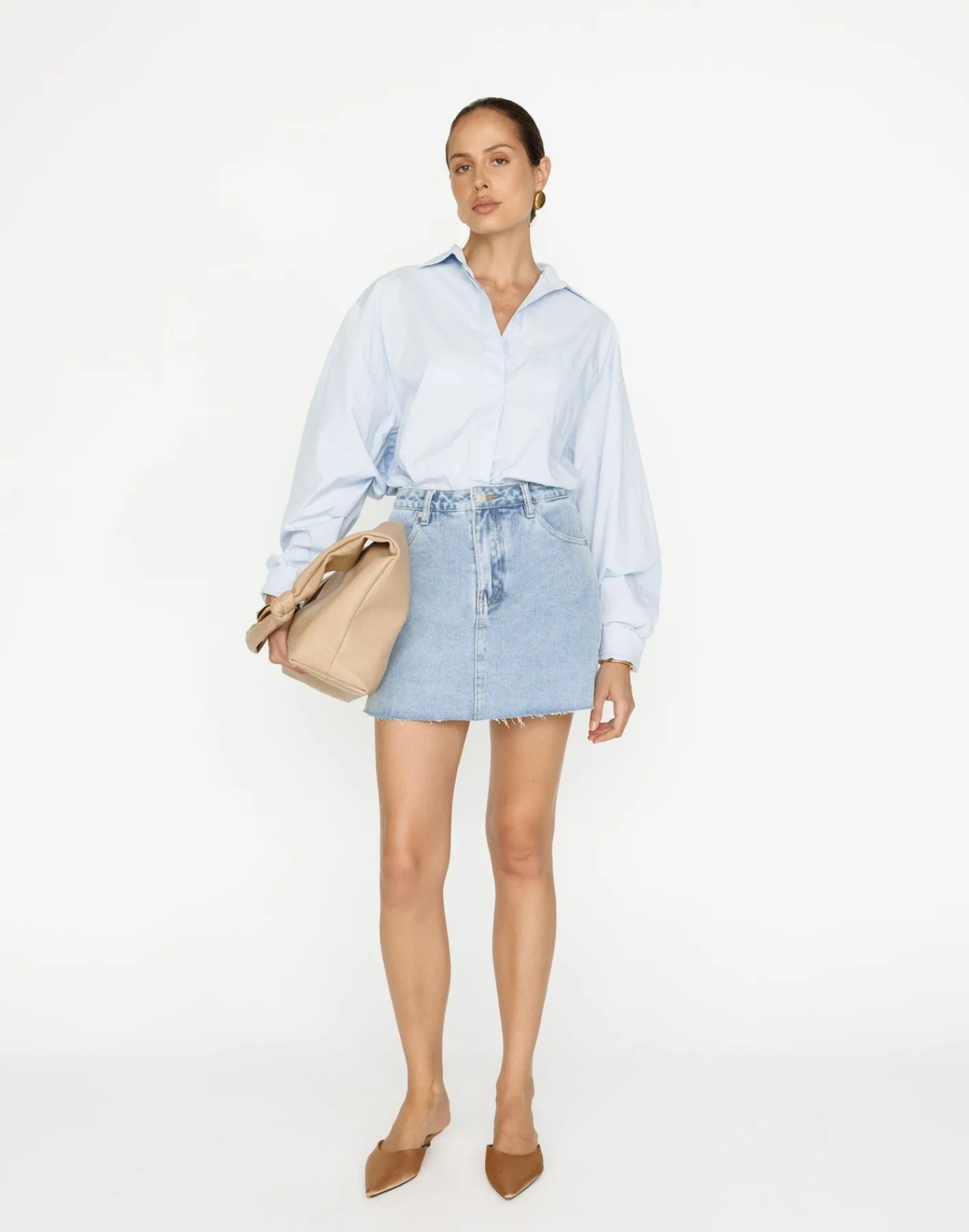 Okara Denim Skort (Light Vintage)*CHARCOAL Online
