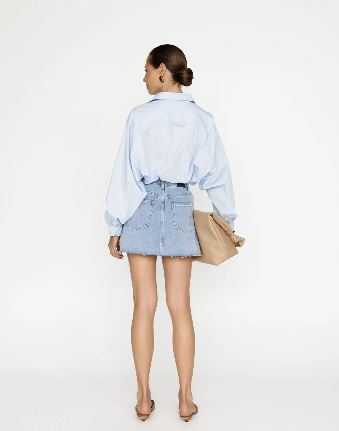 Okara Denim Skort (Light Vintage)*CHARCOAL Online