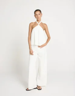 Olin Top (White)*CHARCOAL Hot