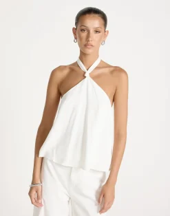 Olin Top (White)*CHARCOAL Hot